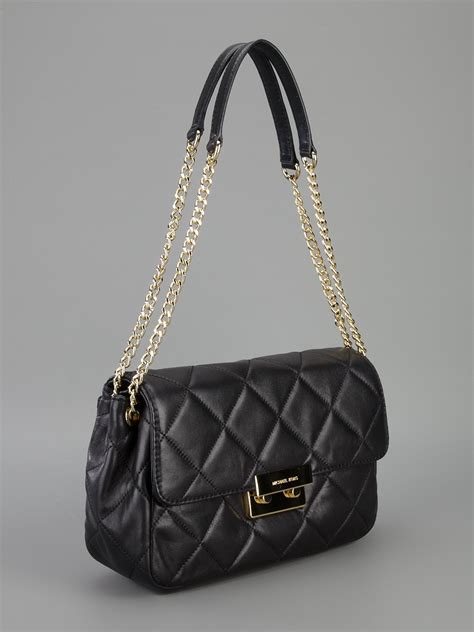 michael kors bag chain handle|Michael Kors chain shoulder bag.